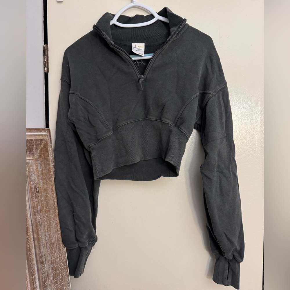 Aerie Offline 1/4 Zip Crop